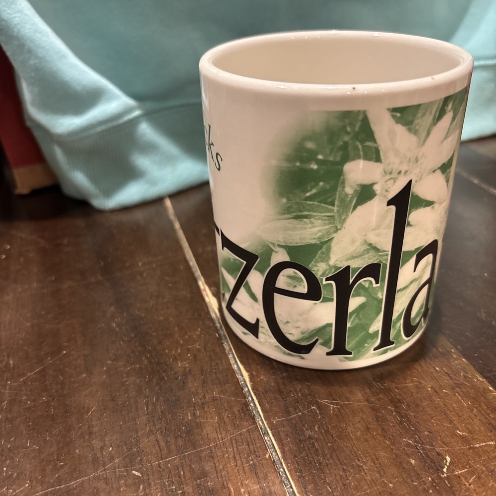 16 oz Coffee Cup Tea Mug: STARBUCKS 2002 SWITZERLAND; City Mug Collectors Series - Picture 2 of 6